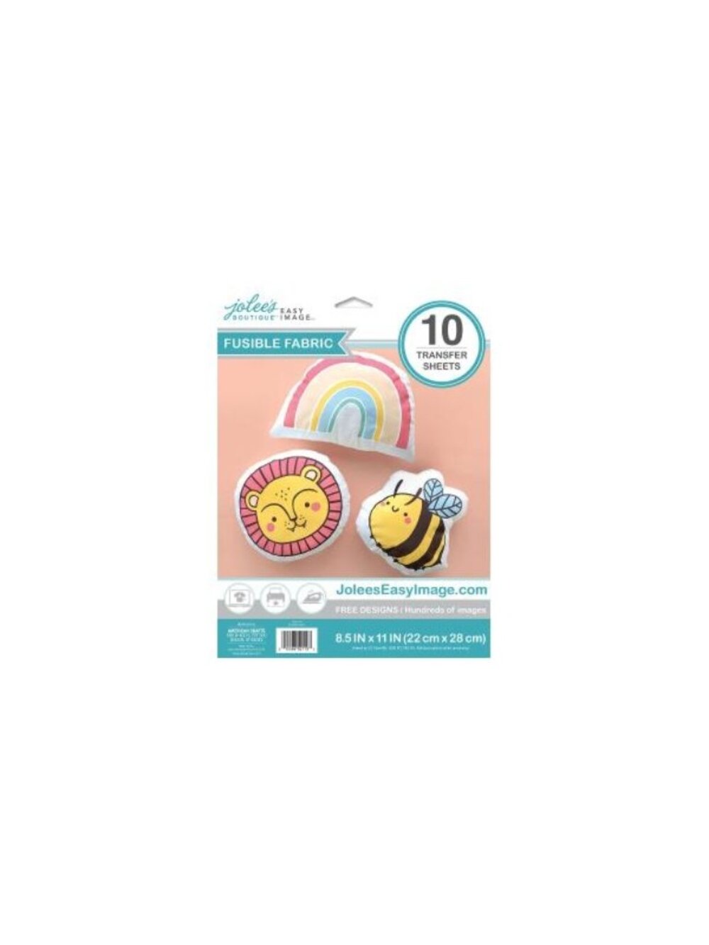 Jolees Easy Image Fusible Fabric Transfer Sheets 8.5" x 11" 10 Sheets